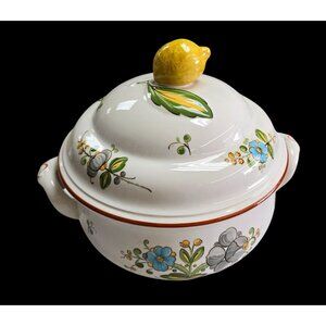 Villeroy & Boch Louisiana Vitro Porcelain Soup Tureen With Lid & Lemon Knob